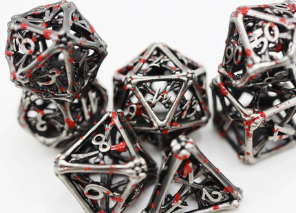 Gamers Guild AZ Foam Brain Games Vampire Bones - Hollow Metal RPG Dice Set Foam Brain Games