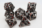 Gamers Guild AZ Foam Brain Games Vampire Bones - Hollow Metal RPG Dice Set Foam Brain Games