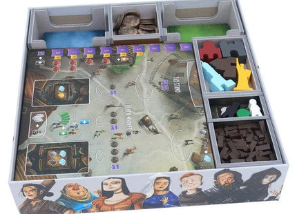 Gamers Guild AZ Folded Space Folded Space: Board Game Insert for Architects of the West Kingdom Collector's Box (Color) ACD Distribution