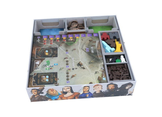 Gamers Guild AZ Folded Space Folded Space: Board Game Insert for Architects of the West Kingdom Collector's Box (Color) ACD Distribution