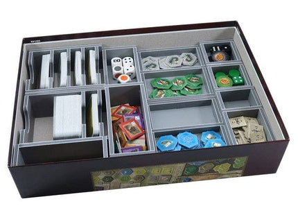 Gamers Guild AZ Folded Space Folded Space: Board Game Insert for Castles of Burgundy Anniversary or Original Editions Version 2 ACD Distribution