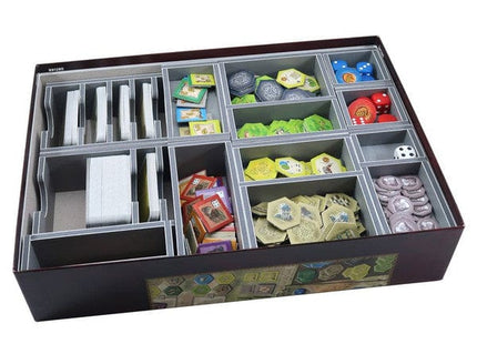 Gamers Guild AZ Folded Space Folded Space: Board Game Insert for Castles of Burgundy Anniversary or Original Editions Version 2 ACD Distribution