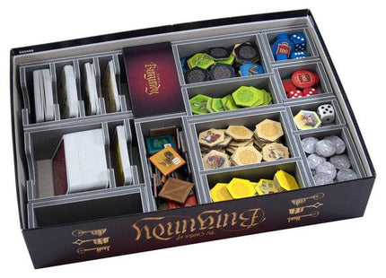 Gamers Guild AZ Folded Space Folded Space: Board Game Insert for Castles of Burgundy Anniversary or Original Editions Version 2 ACD Distribution