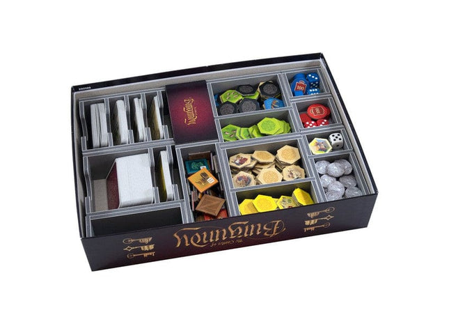 Gamers Guild AZ Folded Space Folded Space: Board Game Insert for Castles of Burgundy Anniversary or Original Editions Version 2 ACD Distribution