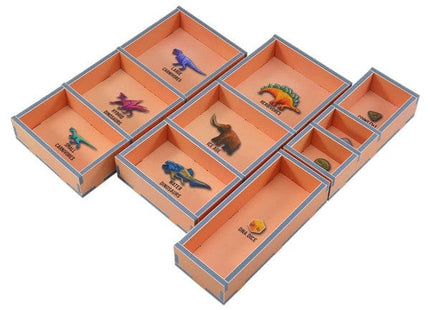 Gamers Guild AZ Folded Space Folded Space: Board Game Insert for Dinosaur World (Color) ACD Distribution