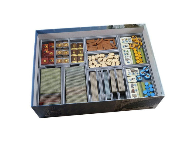 Gamers Guild AZ Folded Space Folded Space: Board Game Insert for Fields of Arle and the Tea & Trade Expansion ACD Distribution