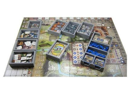 Gamers Guild AZ Folded Space Folded Space: Board Game Insert for Great Western Trail and Rails to the North Expansion ACD Distribution