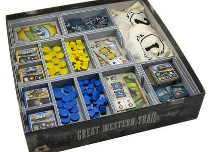 Gamers Guild AZ Folded Space Folded Space: Board Game Insert for Great Western Trail and Rails to the North Expansion ACD Distribution