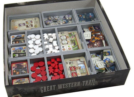 Gamers Guild AZ Folded Space Folded Space: Board Game Insert for Great Western Trail and Rails to the North Expansion ACD Distribution