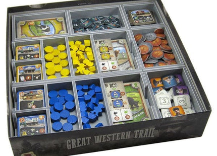 Gamers Guild AZ Folded Space Folded Space: Board Game Insert for Great Western Trail and Rails to the North Expansion ACD Distribution