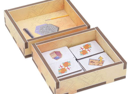 Gamers Guild AZ Folded Space Folded Space: Board Game Insert for Ierusalem: Barcelona (Color) ACD Distribution