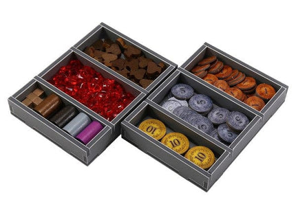 Gamers Guild AZ Folded Space Folded Space: Board Game Insert for Instanbul Regular or Big Box & Mocha & Baksheesh & Letters & Seals ACD Distribution