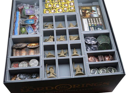 Gamers Guild AZ Folded Space Folded Space: Board Game Insert for Journeys in Middle Earth Base Game and Shadowed Paths, Villains of Eriador, and Dwellers in Darkness Expansions ACD Distribution