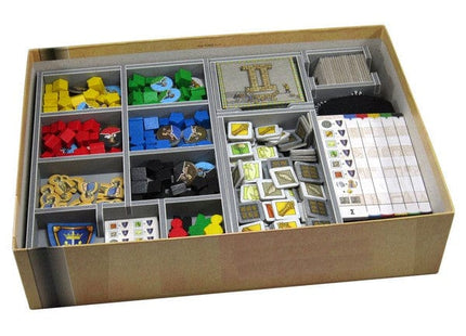 Gamers Guild AZ Folded Space Folded Space: Board Game Insert for Orleans, including 5th Player Expansion Version 3 ACD Distribution