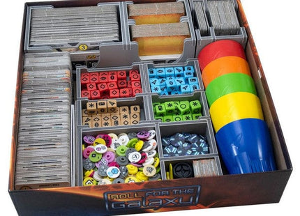 Gamers Guild AZ Folded Space Folded Space: Board Game Insert for Roll for the Galaxy with Ambition and Rivalry Expansions Version 2 ACD Distribution