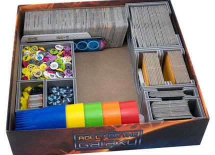 Gamers Guild AZ Folded Space Folded Space: Board Game Insert for Roll for the Galaxy with Ambition and Rivalry Expansions Version 2 ACD Distribution