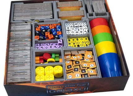 Gamers Guild AZ Folded Space Folded Space: Board Game Insert for Roll for the Galaxy with Ambition and Rivalry Expansions Version 2 ACD Distribution