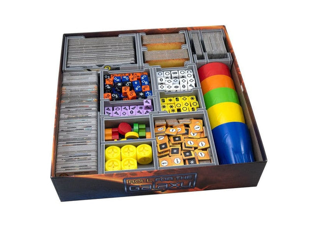 Gamers Guild AZ Folded Space Folded Space: Board Game Insert for Roll for the Galaxy with Ambition and Rivalry Expansions Version 2 ACD Distribution