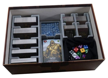 Gamers Guild AZ Folded Space Folded Space: Board Game Insert for Roll Player plus Monsters & Minions and Fiends & Familiars Expansions ACD Distribution