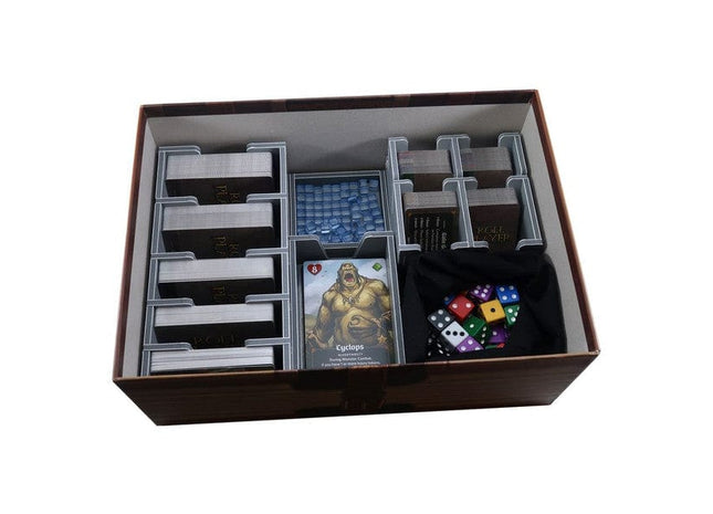 Gamers Guild AZ Folded Space Folded Space: Board Game Insert for Roll Player plus Monsters & Minions and Fiends & Familiars Expansions ACD Distribution