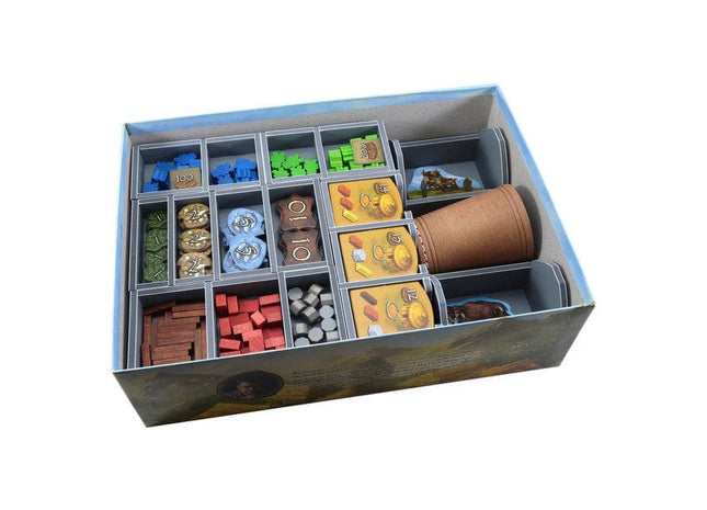 Gamers Guild AZ Folded Space Folded Space: Board Game Insert for Stone Age including The Expansion and Mammoth Herd ACD Distribution