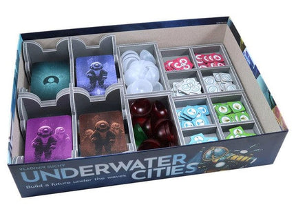 Gamers Guild AZ Folded Space Folded Space: Board Game Insert for Underwater Cities & New Discoveries Expansion ACD Distribution