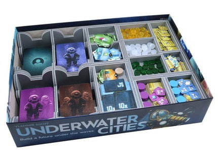 Gamers Guild AZ Folded Space Folded Space: Board Game Insert for Underwater Cities & New Discoveries Expansion ACD Distribution