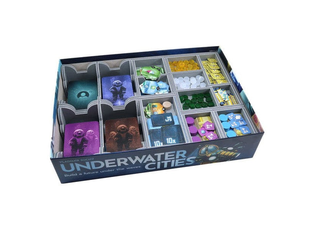 Gamers Guild AZ Folded Space Folded Space: Board Game Insert for Underwater Cities & New Discoveries Expansion ACD Distribution