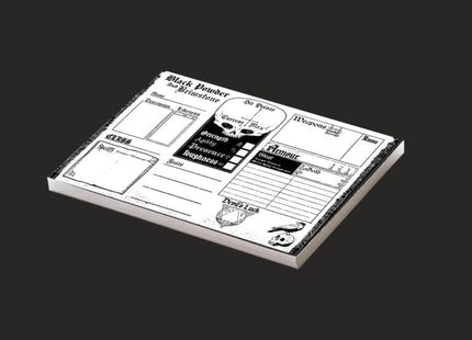 Gamers Guild AZ Free League Publishing Black Powder and Brimstone RPG: Character Sheets Free League Publishing