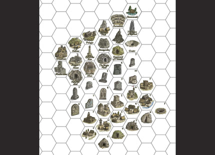 Gamers Guild AZ Free League Publishing Forbidden Lands RPG: Forbidden Lands Map & Sticker Set Free League Publishing