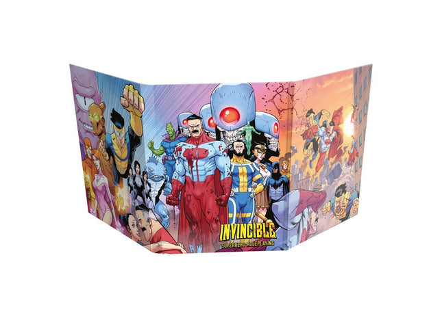 Gamers Guild AZ Free League Publishing Invincible: Superhero Roleplaying: GM Screen (Pre-Order) Free League Publishing