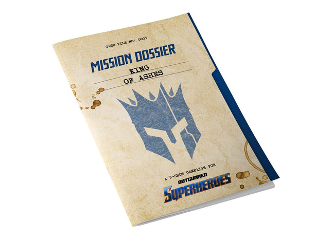 Gamers Guild AZ Free League Publishing Outgunned: Superheroes - Mission Dossier: King of Ashes (Pre-Order) ACD Distribution