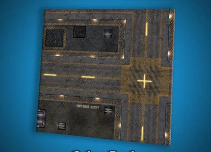 Gamers Guild AZ Frontline Games FLG Mats: Cyberpunk City 1 3x3' Frontline Games