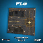 Gamers Guild AZ Frontline Games FLG Mats: Cyberpunk City 1 3x3' Frontline Games