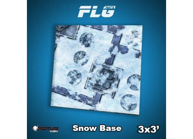 Gamers Guild AZ Frontline Games FLG Mats: Snow Base 3x3 Frontline Games
