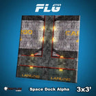 Gamers Guild AZ Frontline Games FLG Mats: Space Dock Alpha 1 3x3 Frontline Games