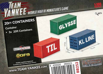 Gamers Guild AZ Gale Force Nine Battlefield in a Box: 20ft Containers Battlefront Group