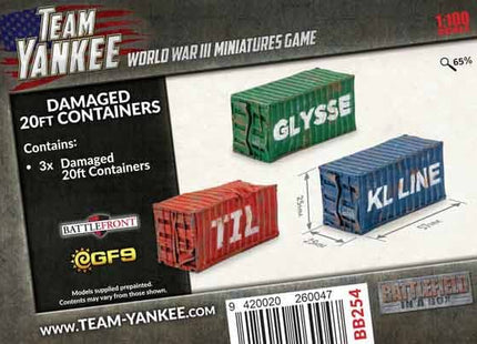 Gamers Guild AZ Gale Force Nine Battlefield in a Box: Damaged 20ft Containers Battlefront Group