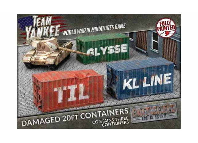 Gamers Guild AZ Gale Force Nine Battlefield in a Box: Damaged 20ft Containers Battlefront Group