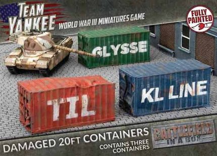 Gamers Guild AZ Gale Force Nine Battlefield in a Box: Damaged 20ft Containers - Black Friday Battlefront Group