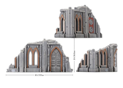 Gamers Guild AZ Gale Force Nine Battlefield in a Box: Gothic Sector: Castograd Hab Block Small Ruins Battlefront Group