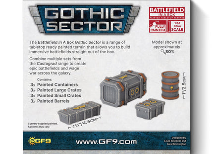 Gamers Guild AZ Gale Force Nine Battlefield in a Box: Gothic Sector: Castograd Scatter Terrain Battlefront Group