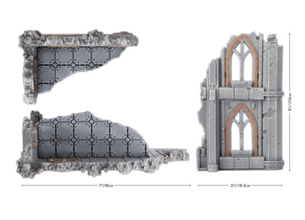 Gamers Guild AZ Gale Force Nine Battlefield in a Box: Gothic Sector: Castograd Warehouse Large Ruins Battlefront Group
