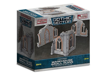 Gamers Guild AZ Gale Force Nine Battlefield in a Box: Gothic Sector: Castograd Warehouse Small Ruins Battlefront Group