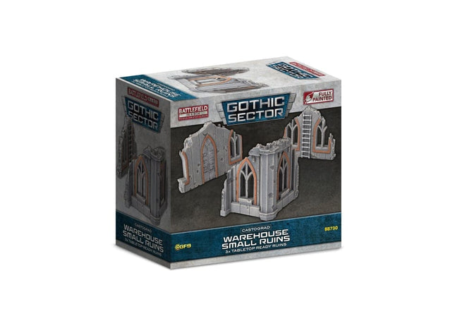 Gamers Guild AZ Gale Force Nine Battlefield in a Box: Gothic Sector: Castograd Warehouse Small Ruins Battlefront Group