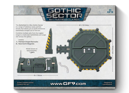 Gamers Guild AZ Gale Force Nine Battlefield in a Box: Gothic Sector: Legion Chapel Barracks Battlefront Group