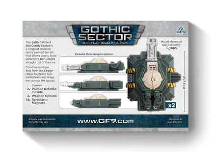 Gamers Guild AZ Gale Force Nine Battlefield in a Box: Gothic Sector: Legion Defense Turret Battlefront Group