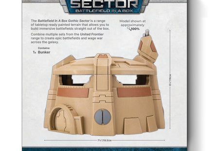 Gamers Guild AZ Gale Force Nine Battlefield in a Box: Gothic Sector: United Frontier Bunker Battlefront Group