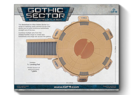 Gamers Guild AZ Gale Force Nine Battlefield in a Box: Gothic Sector: United Frontier Landing Pad Battlefront Group