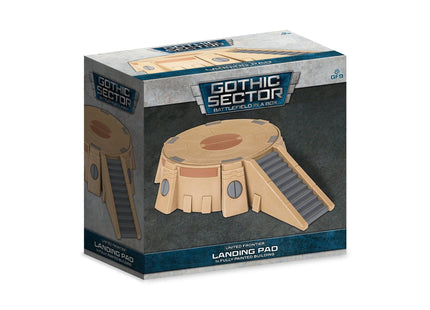 Gamers Guild AZ Gale Force Nine Battlefield in a Box: Gothic Sector: United Frontier Landing Pad Battlefront Group